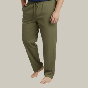 Cotton Loose-fitting [Light Olive] - সুতি ঢোলা পায়জামা